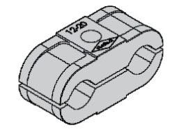 Двойной универсальный зажим AL CF для шлангов и трубок диаметром 12-20 мм